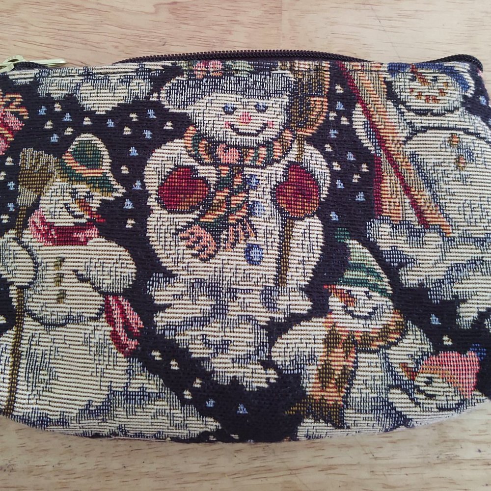 ***4 for $20***Snowman Cosmetic Bag w/Pedicure Set